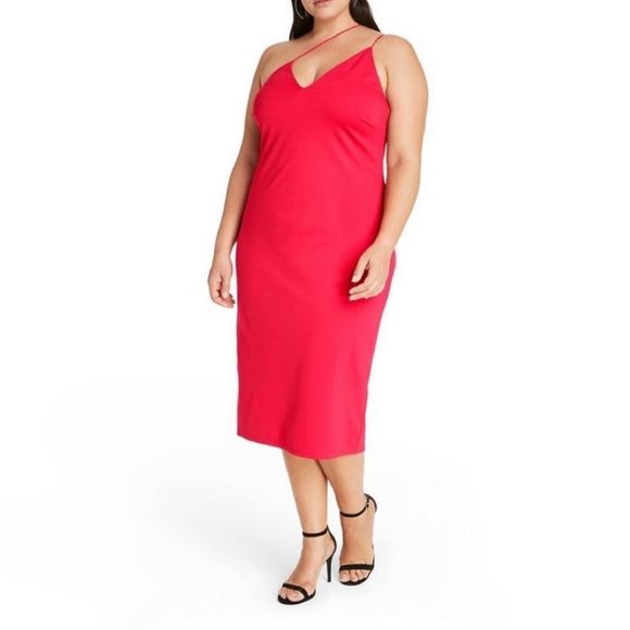 Cushnie X Target Red Midi Length Dress - Picture 3 of 5
